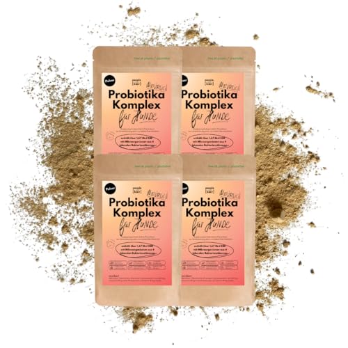 People who Kaer Probiotika Komplex Pulver für Hunde, 4X 200g - Darmflora Hund aufbauen, Darmbakterien für Hunde, Darmsanierung Hunde Ergänzungsmittel, Darmgesundheit von people who kaer for dogs + cats