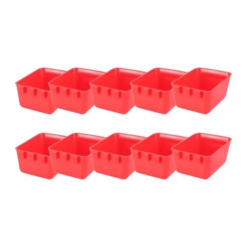 perfk 10pcs Haustier Vogel Papageienfutterhäuschen Hühnerfütterung Wasserverfügungen Einfache Installation von Lebensmittelbehälter für Papageien Shoteset perfk 10pcs Haustier Vogel Papageienfutterhäuschen Hühnerfütterung Wasserverfügungen Einfache Installation von Lebensmittelbehälter für Papageien Shoteset von perfk