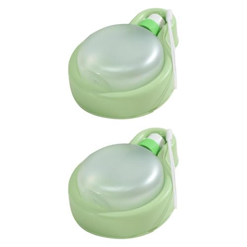 perfk 2 Stück Hundewasserflasche, Haustier-Trinkflasche, 350 ml, Faltbarer Getränkespender für Hunde, Faltbare Wasserflasche für Welpen und Hunde zum, GrÜn von perfk