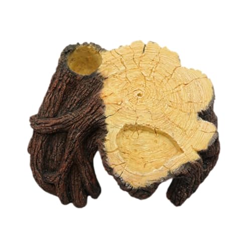 perfk Aquarium-Versteck, Schildkröten-Aalplattform, Landschaftsdekoration, dekorative Aquarium-Dekoration, Versteck für Froschschlangen-Betta, 24cmx22cmx10cm von perfk