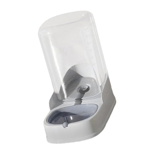 perfk Auton Pet Waterer Wassernapf, Glatte Kanten, Abnehmbarer, Rutschfester Futterspender für Katzen und Hunde, Futterspender für Tiere, Kaninchen und, grau von perfk