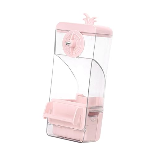 perfk Bird Feeder Parrot Futtersuche Feeder -Käfigzubehör für Lebensmittelbehälter für Kanarische Wellensittich, Rosa von perfk