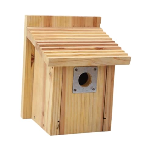 perfk Bird House Käfig vielseitiges Dekor Offenbares Holz außerhalb von Vogelhaus Feeder Hülle für Gartenliebhaber Papageien Balkon von perfk