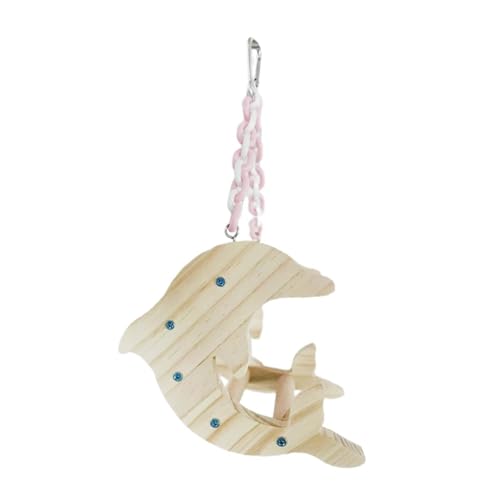 perfk Bird Papagei Perch Papageistand Accessoires Form Hanging Toy Chews Toy Papagei von perfk