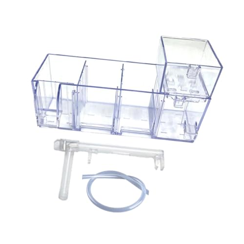 perfk Box für Aquarien, Fischtank, stabiles, leichtes Aquariumzubehör, leiser zum Aufhängen für, Box Nass- Und Trockenschlauch von perfk