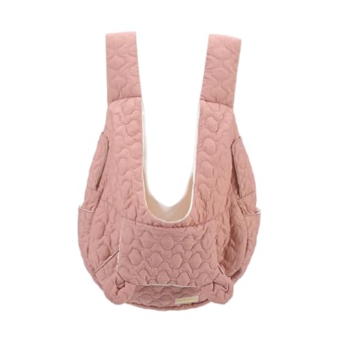 perfk Brusttasche für Haustiere, atmungsaktiv, Katzentragetasche, Dekoration, mehrzweckig, atmungsaktiv, tragbare Katzentragetasche, Rosa von perfk