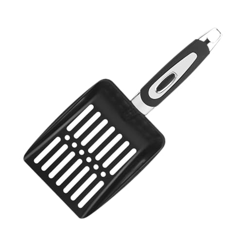 perfk Cat Sand Shovels Litter Tray Scooper Pet Cleaning Tools Sifter, Schwarz von perfk