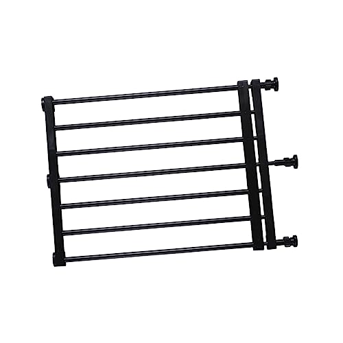 perfk Einziehbares Hundegitter, erweiterbares Babygitter, Schutz für Haustierbedarf, Barriere, Haustierzaun, Welpenzaun, Tor für Treppen, Hinterhof, 39 bis 60 cm x 42 cm. Schwarz von perfk