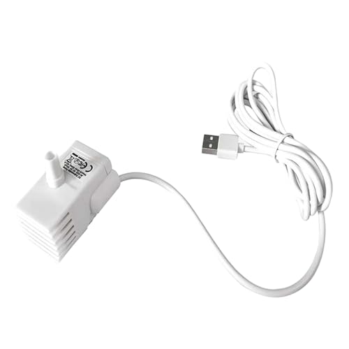 perfk Elektrische bürstenlose Springbrunnenpumpe, leise USB-Brunnenpumpe für Aquarium, Sumpf, Springbrunnen von perfk