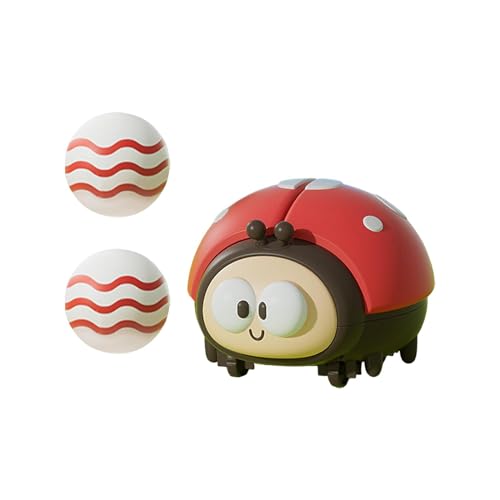 perfk Elektronisches Pusteball-Spielzeug, süßes Tierspielzeug, schönes Montessori-Spielzeug mit USB-Stromversorgung für Kinder, Rot von perfk