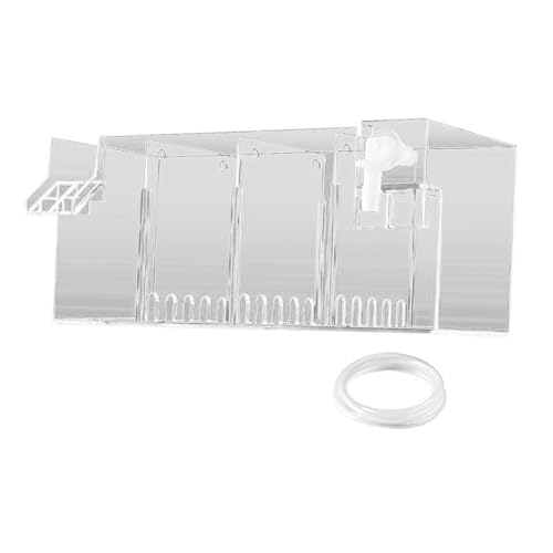 perfk Filtersystem für Aquarien, leise, transparent, Externe Tropfbox, hängende Filterbox für kleine Aquarien, Klar 24x10.5x10cm von perfk