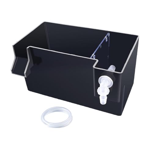 perfk Filtersystem für Aquarien, leise, transparent, Externe Tropfbox, hängende Filterbox für kleine Aquarien, Schwarz 18x10.5x10cm von perfk