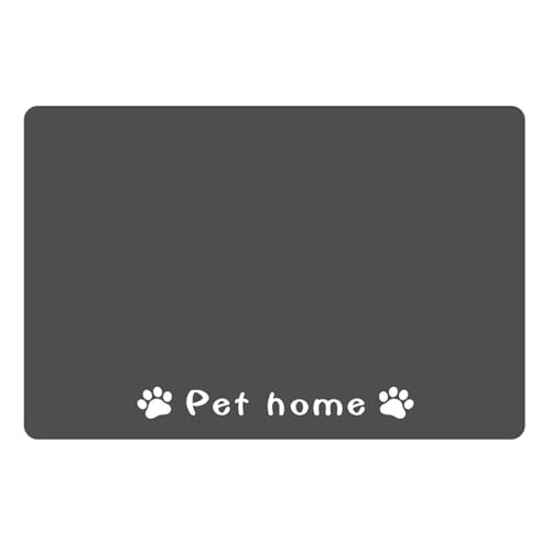 perfk Futtermatte für Haustiere, Kätzchenmatte, Futterverschütten verhindern, Geschirr, Platzset, Platzset für Haustiere, saugfähige Hundematte für Küche, 45 cm x 70 cm x 0.35 cm von perfk