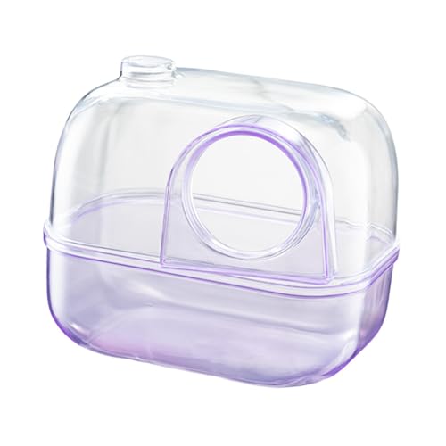 perfk Hamster Sandbad Toilette Externes Zubehör für Hamster Hamster Sandbad Behälter Eichhörnchen Mäuse Kleintiere Frettchen, Lila von perfk