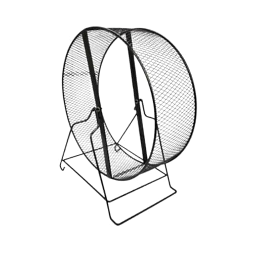perfk Hamsterrad, ruhiges Laufrad mit Klammer, Meerschweinchen -Joggingrad für Eichhörnchen, kleine Tiere, Mäuse, 32cm von perfk