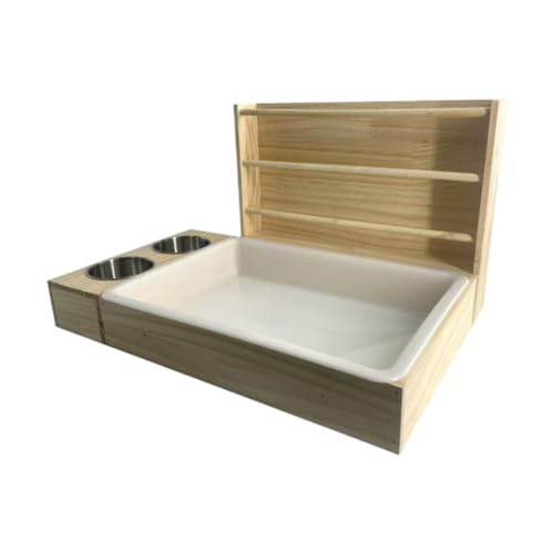perfk Hölzerne Kaninchen Heuhändler Heuhalter Rack Spielplatz Meerschweinchen Futtersuche Spielzeug Kaninchenfuttertoilette für Chinchilla Hamster perfk Hölzerne Kaninchen Heuhändler Heuhalter Rack Spielplatz Meerschweinchen Futtersuche Spielzeug Kaninchenfuttertoilette für Chinchilla Hamster von perfk