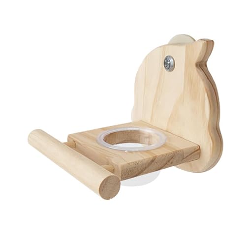 perfk Holzbarschstand Hanging Feeder Bird Perch Papagei Fütterung Tasse Leicht, Vogelförmig perfk Holzbarschstand Hanging Feeder Bird Perch Papagei Fütterung Tasse Leicht, Vogelförmig von perfk