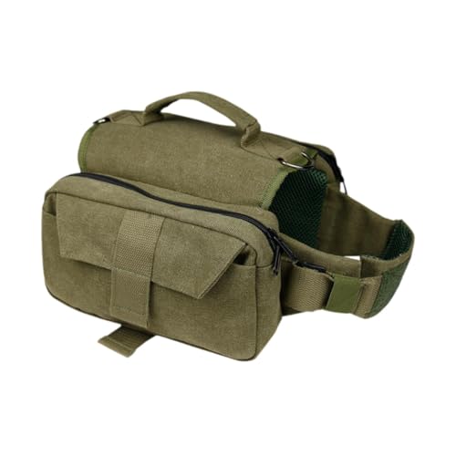 perfk Hunde-Wanderrucksack, Hundesatteltasche, Geschirr, leichtes Hundepaket, atmungsaktiver Haustier-Rucksack, praktisch zum Laufen, Picknick im Freien von perfk