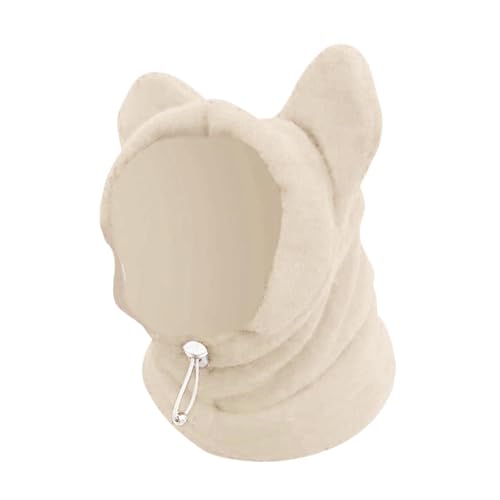 perfk Hunde-Wintermütze, Ohrenschützer, weiches Kostüm, Winddicht, warme Hundemütze, Ohr-Hoodie für kleine Tiere, Kätzchen, Katzen, mittelgroße bis große, L von perfk