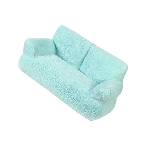 Hundebett Winter Warmes Katzenhaus Schlafsofa Selbstwärmende Isomatte Herbst Winter Kissen Katzenbett für Hauskatzen Kätzchen, Blau von perfk