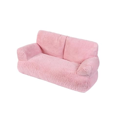 Hundebett Winter Warmes Katzenhaus Schlafsofa Selbstwärmende Isomatte Herbst Winter Kissen Katzenbett für Hauskatzen Kätzchen, Rosa von perfk