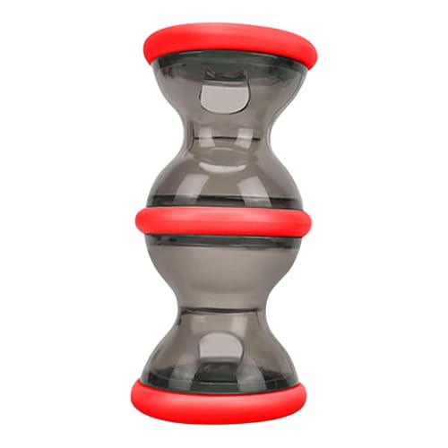 perfk Hundefutterspender Puzzle Spielzeughund Puzzle Slow Feeder Rolling Feeder Play Toy Tumbler undichte Futterspielzeug für Gehirnstimulierungen, Rot von perfk