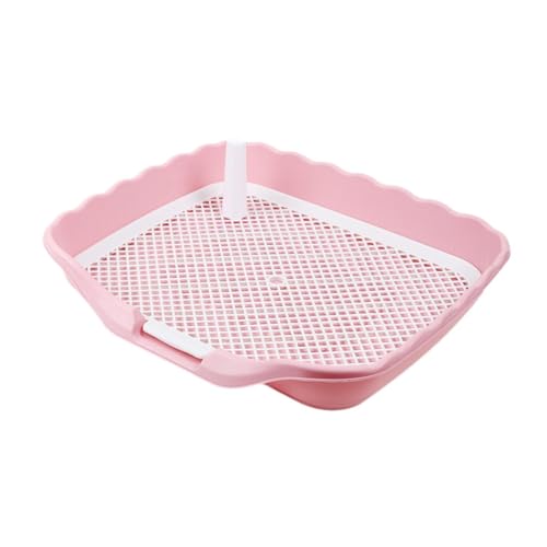 perfk Hundetraining Töpfchen, Welpen Toilette, Haustier Pissschale für Innen, Rosa von perfk