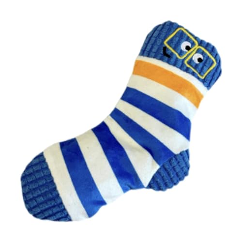 perfk Hundewelpen-Plüschtier, Quietschspielzeug, Versteckspiel, interaktives Kauspielzeug, lustige, weiche Socken zum Anfüllen, Haustiere unterhaltsam, Blau perfk Hundewelpen-Plüschtier, Quietschspielzeug, Versteckspiel, interaktives Kauspielzeug, lustige, weiche Socken zum Anfüllen, Haustiere unterhaltsam, Blau von perfk