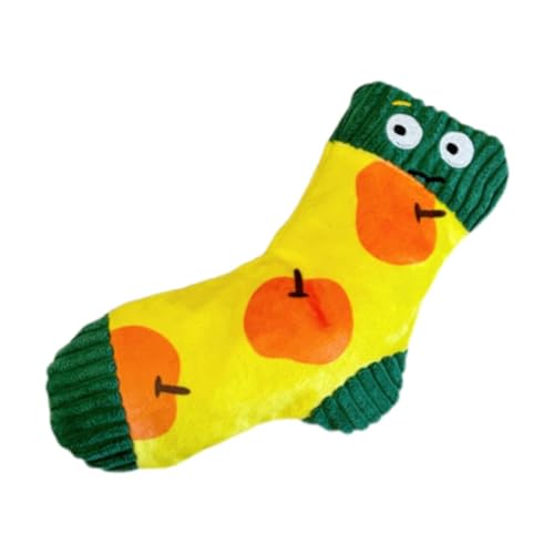 perfk Hundewelpen-Plüschtier, Quietschspielzeug, Versteckspiel, interaktives Kauspielzeug, lustige, weiche Socken zum Anfüllen, Haustiere unterhaltsam, Gelb perfk Hundewelpen-Plüschtier, Quietschspielzeug, Versteckspiel, interaktives Kauspielzeug, lustige, weiche Socken zum Anfüllen, Haustiere unterhaltsam, Gelb von perfk