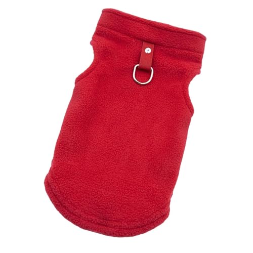 perfk Hundeweste, Warmer Mantel, „Daily Swear Red“ zum Fotografieren beim Spazierengehen, bequem, Winddicht, weiches Futter, Hundepullover, Bekleidung für, M von perfk