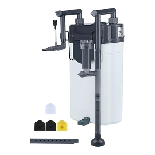 perfk Innenfilter für Aquarien, Zubehör für Betta-Aquarien, leise Filterung, leistungsstarke Pumpe, Tauchfilter für Wassertiere, 19cmx12cmx30cm von perfk