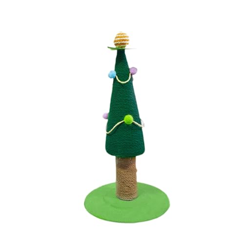 perfk Kratzbäume für Katzen, Katzenpfosten, Weihnachtsbaum, Kratzturm für drinnen und draußen, Spielzeug, Sisal-Kratzbaum für Katzen, l von perfk