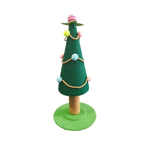 perfk Kratzbäume für Katzen, Katzenpfosten, Weihnachtsbaum, Kratzturm für drinnen und draußen, Spielzeug, Sisal-Kratzbaum für Katzen, s von perfk