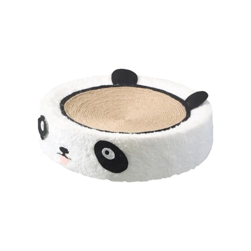 perfk Kratzpappe für Katzen, Runden Katzen Kratzbrett zum Kratzen der Pfoten,Qualitäts-Pappe,Kätzchen-Schlafnest, 39 x 10cm, Panda von perfk