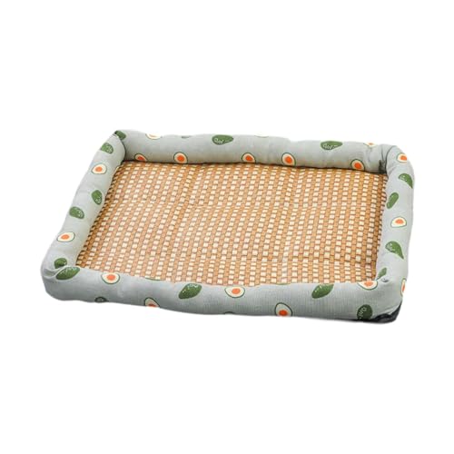 perfk Kühlmatte für Haustiere, kühlendes Hundebett, tragbares, atmungsaktives, weiches Kissen für Haustiere, Schlafbett für Hunde, Zuhause, Kätzchen, Welpen, 40x30cm von perfk