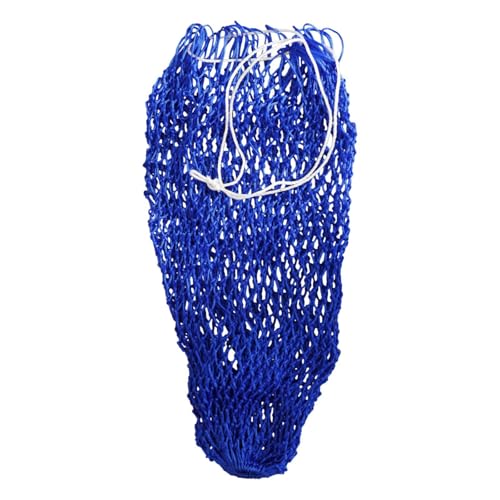 perfk Langsam Futterheunetz Heubeutel große Kapazität Fütterung liefert Raumsparung Hanging Mesh Bag Horse Feeder für Ziegenstände Stall Schafe, Blue 50inch von perfk