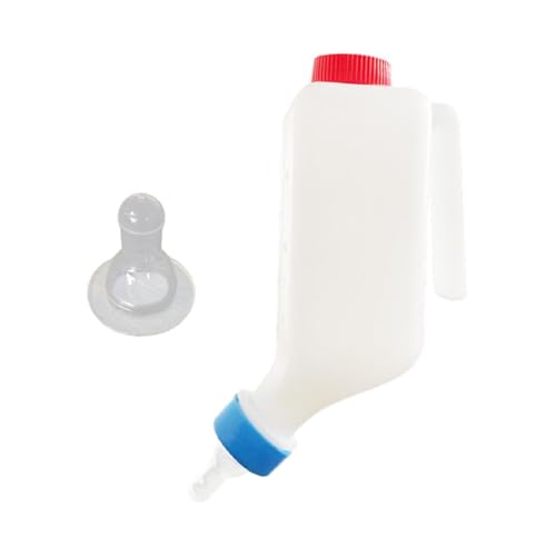 perfk Milchflasche Feeder 800 ml Lammfütterung mit Brustwarze für Ferkel Kuh Little Vieh von perfk