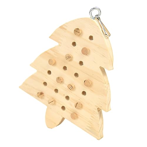 perfk Papageienkäfig-Bissspielzeug, Vogel-Kauspielzeug, Holzspielzeug, Spielübung, Vogelkäfig, Hängespielzeug, Papageien-Puzzle-Spielzeug für, Baum von perfk