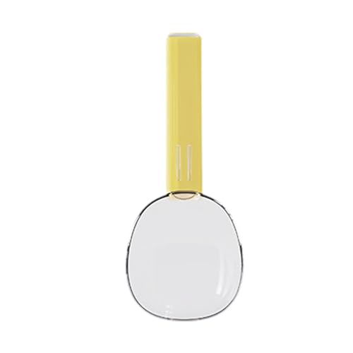 perfk Pet Treat, Hunde messen Tassen Pet Futter Feeder, Werkzeugzubehör Katzenfutter Messlöffel mit Skala, Gelb perfk Pet Treat, Hunde messen Tassen Pet Futter Feeder, Werkzeugzubehör Katzenfutter Messlöffel mit Skala, Gelb von perfk
