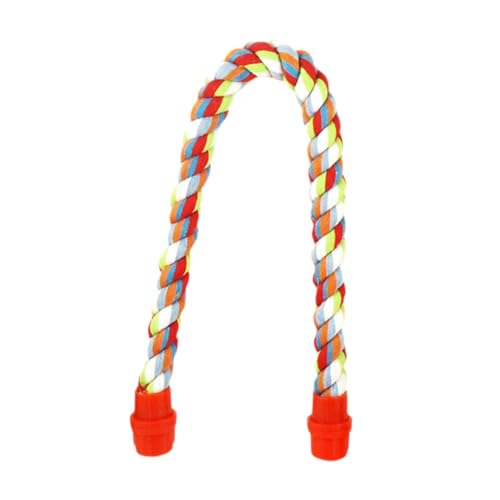 perfk Seil Barsch Ständer Bungee kauen Barchen Easy Installation Shotes Spielzeug Barsch Kletterspielzeug für Sittich Papagei Kanarische Cockatiel, 53.3 cm von perfk