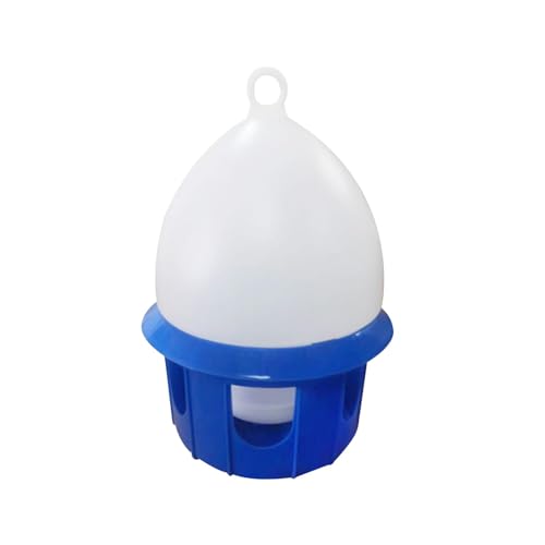 perfk Taubentränke, Vogeltränke, Wasserfütterungseimer, Haustier-Wassertopf, Taubentränke für Hühnerfarm, Tauben, Pfauen, Fasane, 4L blau von perfk