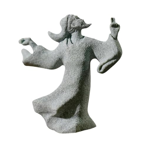 perfk Traditionelle chinesische Figur Statue Home Office Dekoration Kunstwerk Wasserlandschaft Aquarium Figur Ornamente Hintergrund Dekor, Gemälde von perfk