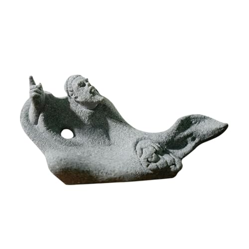 perfk Traditionelle chinesische Figur Statue Home Office Dekoration Kunstwerk Wasserlandschaft Aquarium Figur Ornamente Hintergrund Dekor, Laozi-Taoismus von perfk