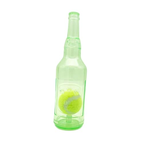 perfk Wasserflasche, Hundespielzeug für Aggressive Kauer, inklusive, süßes quietschendes Hundespielzeug, quietschendes Hundespielzeug für den, GrÜn, L von perfk