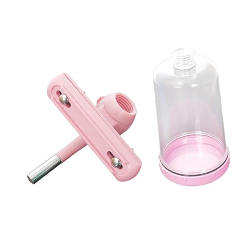 perfk Wasserspender, Trinkausrüstung für Haustiere, Wasserflasche für Haustiere, Wasserspender für Hunde, Jungen, Geschenk, Papagei, Chinchilla, Hase, Rosa von perfk