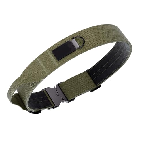 perfk für Hunde, Trainingshalsband für Hunde, einfach zu verwenden, Schnellverschluss, weiches, reflektierendes Hundehalsband, Robustes, Grün, l von perfk