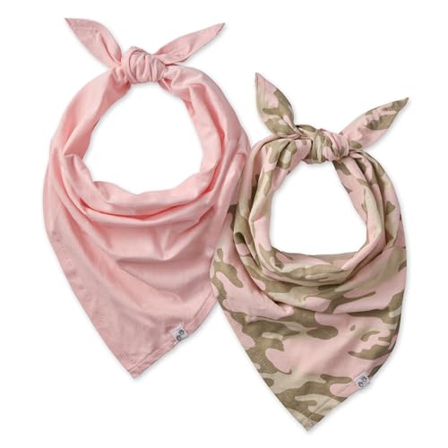 Pet Passion Haustierhalstücher für kleine, mittelgroße und große Hunde, 100% Bio-Baumwolle, Camo-Pink, Größe M/L, Multipack von pet passion