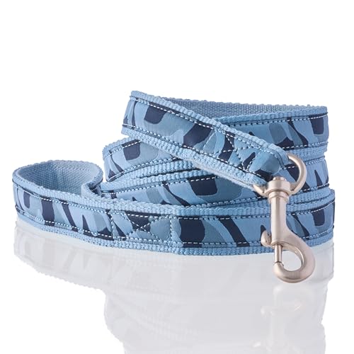 Pet Passion Hundeleine aus recyceltem Band, 2,1 m, für alle Hunderassen, Camo-Marineblau, Einheitsgröße von pet passion