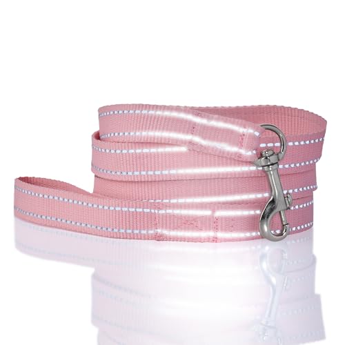 Pet Passion Reflektierende, langlebige Hundeleine, 2,1 m, für alle Haustierrassen, Rosa, Einheitsgröße Pet Passion Reflektierende, langlebige Hundeleine, 2,1 m, für alle Haustierrassen, Rosa, Einheitsgröße von pet passion