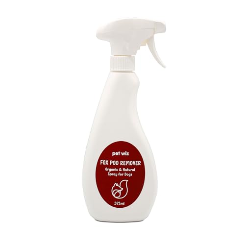 Organisches und natürliches Fuchskotentferner-Spray für Hunde, effektives Spray, das einfach zu bedienen und bequem ist, perfekt für zu Hause oder unterwegs, 375 ml von pet wiz